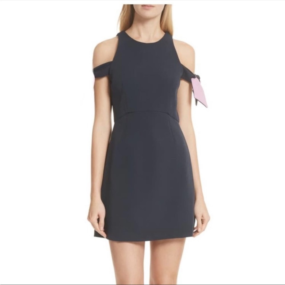 MILLY 'Madison' Cold Shoulder Mini Dress